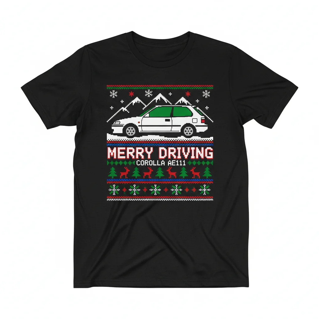 AE111 Corolla Christmas Knit Tee