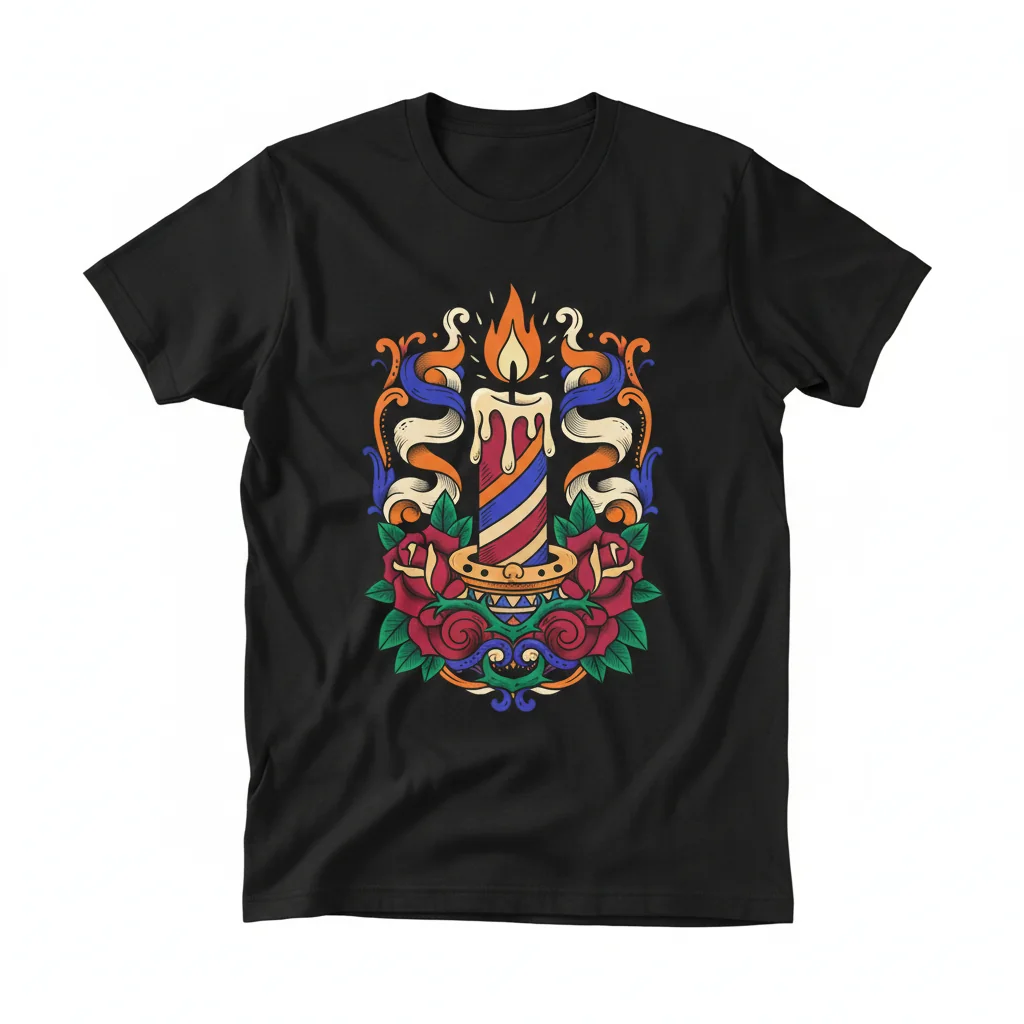Traditional Candle Tattoo - Embrace Your Inner Radiance Essential T-Shirt