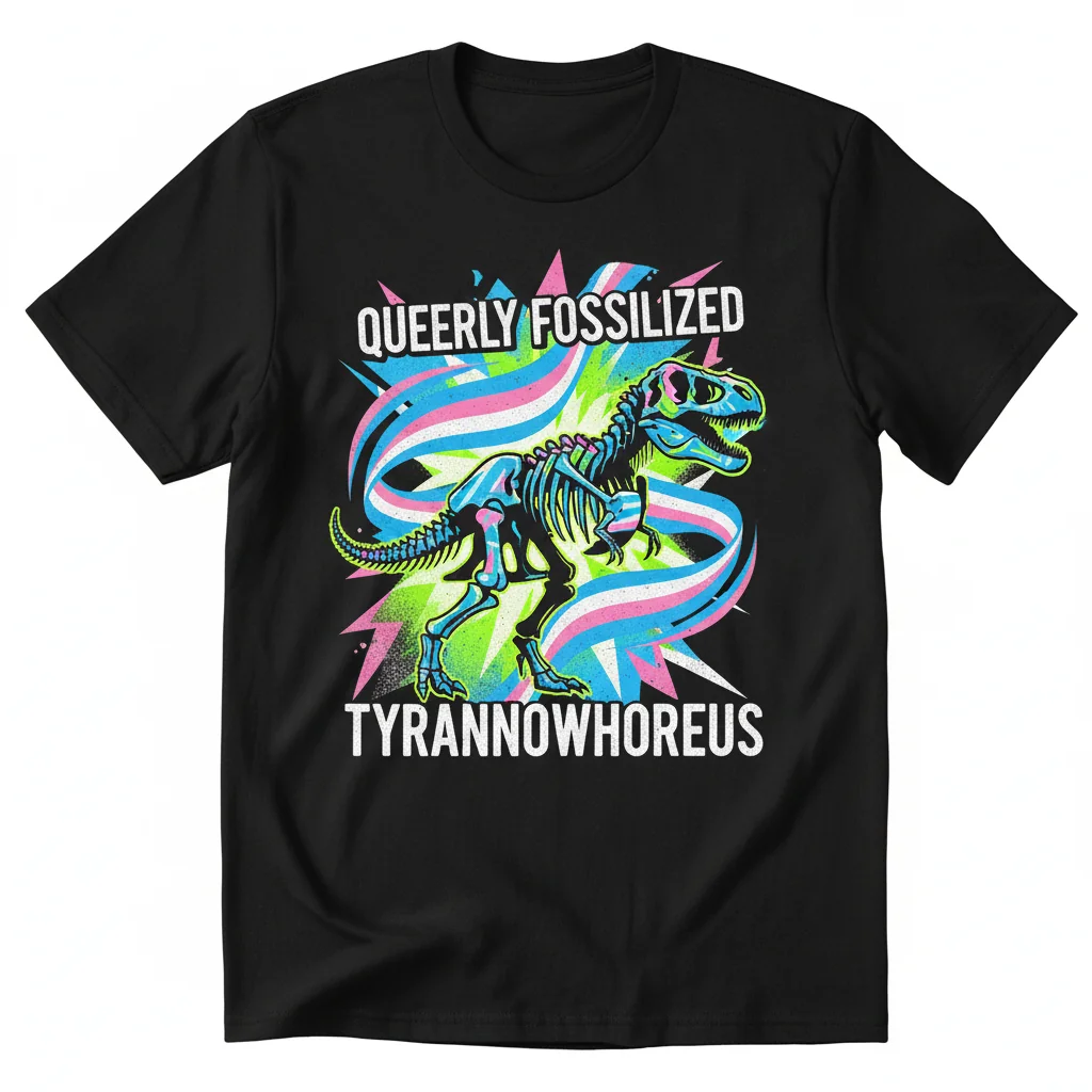 Tyrannowhoreus Rex Transgender Dinosaur Premium Tee