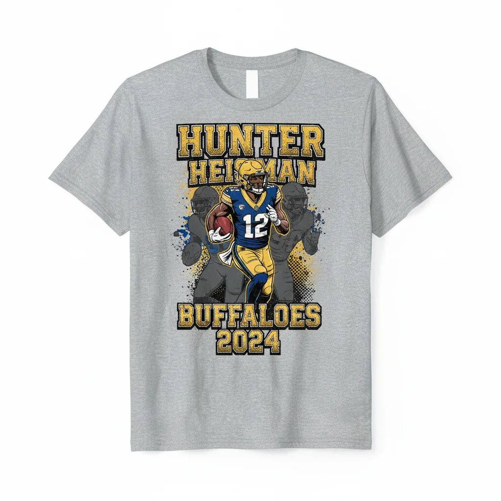 Travis Hunter Heisman Colorado Buffs Tee - Champion Spirit
