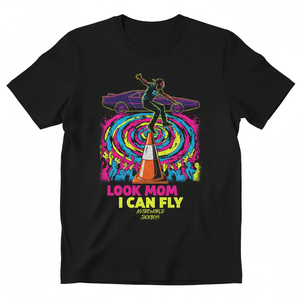 Travis Scott 'Look Mom I Can Fly' Astroworld Jackboys Tour Poster – Official Fan Art Print