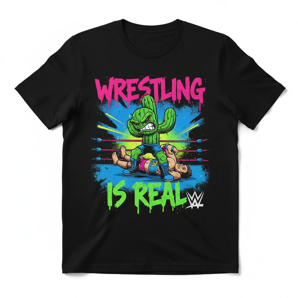 Travis Scott Wrestling Is Real T-Shirt - Premium Cotton Tee