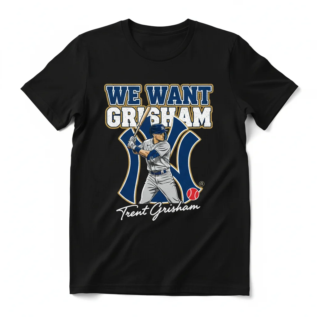 Trent Grisham New York Yankees Signature Baseball Fan T-Shirt