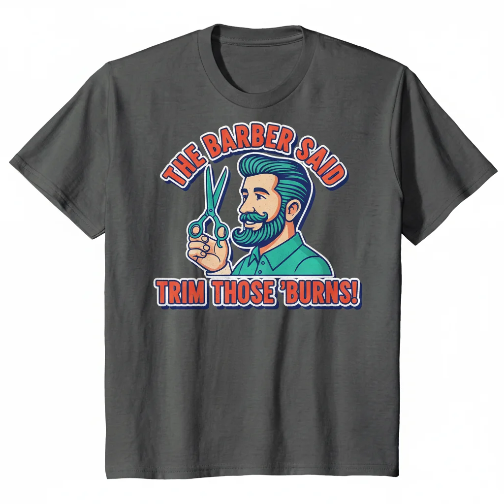 The "Trim Those Sideburns" Durable Unisex T-Shirt – Your New Everyday Essential
