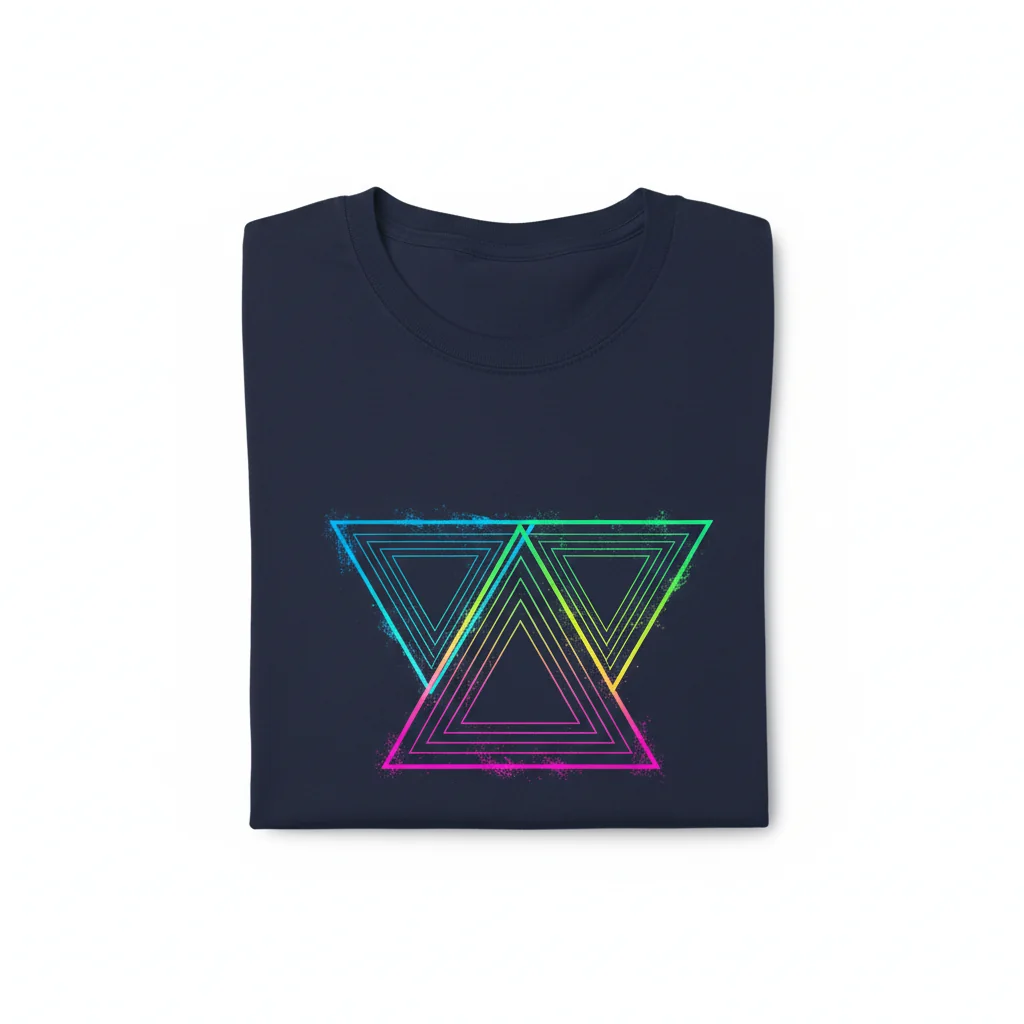 Triometry Geometric T-Shirt | Fade-Resistant & Built to Last