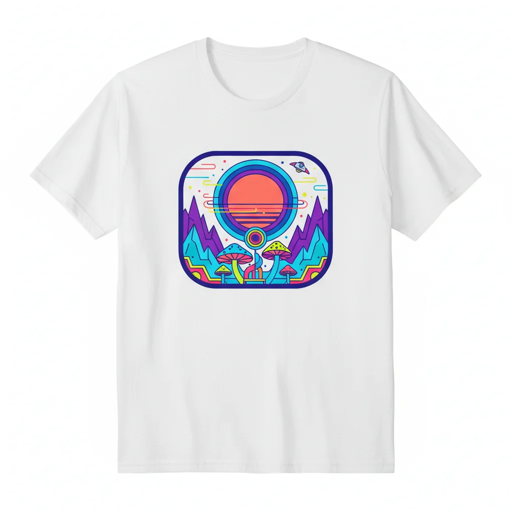 Trippy Fantasy Planet: Wearable Dreamscape T-Shirt