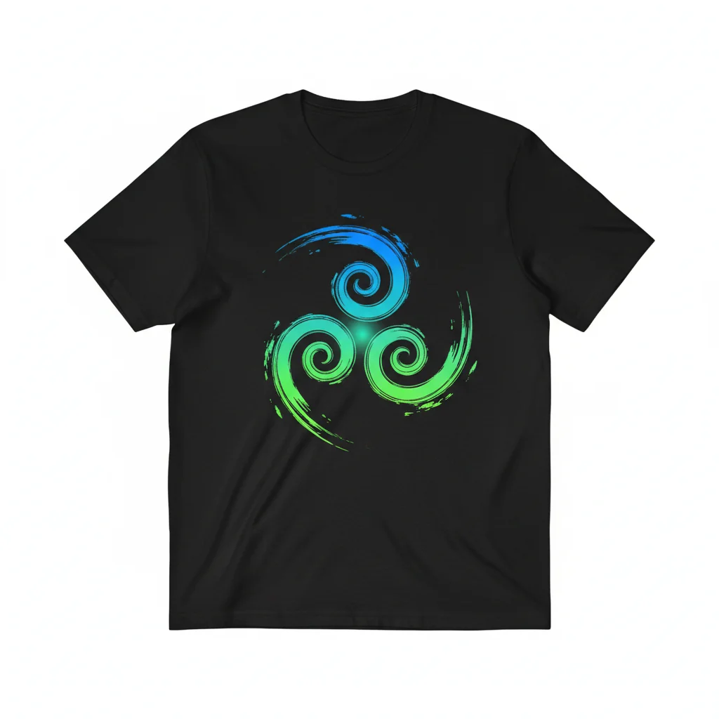 Triskel Brush Essential T-Shirt – Celtic Knot Art Tee