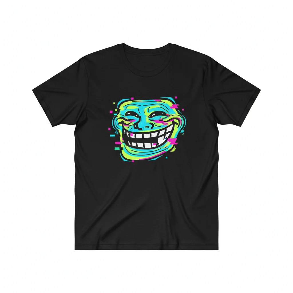 The Troll Face Art Tee | Wearable Nostalgia, Premium Comfort