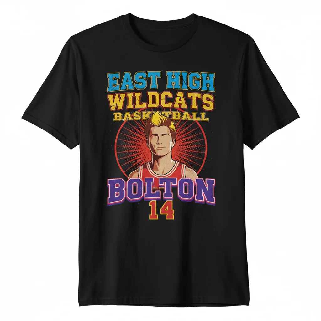 Troy Bolton High School Musical Vintage T-Shirt - Official HSM Fan Apparel
