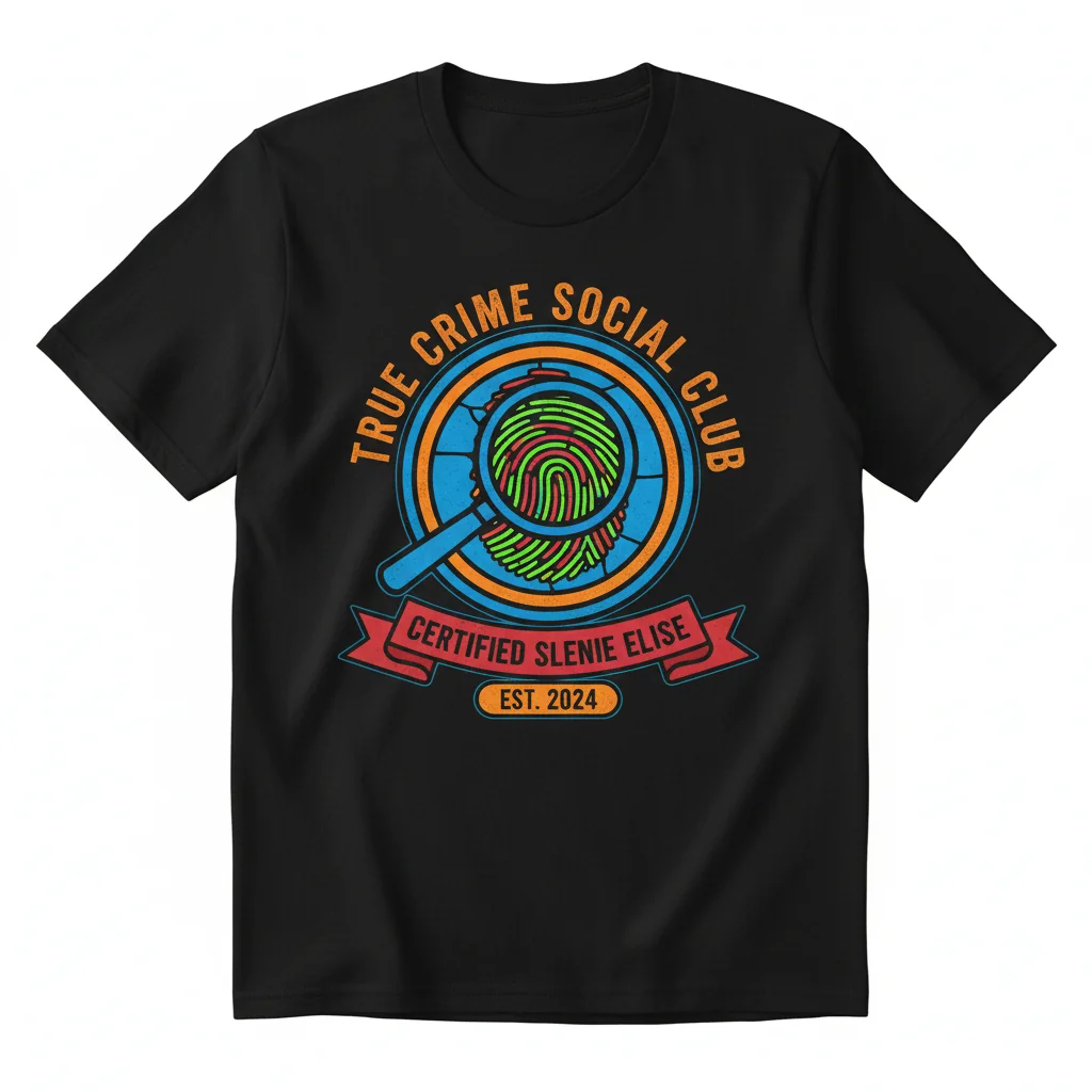 True Crime Social Club Certified Sleuth Annie Elise T-Shirt - Premium Cotton Tee
