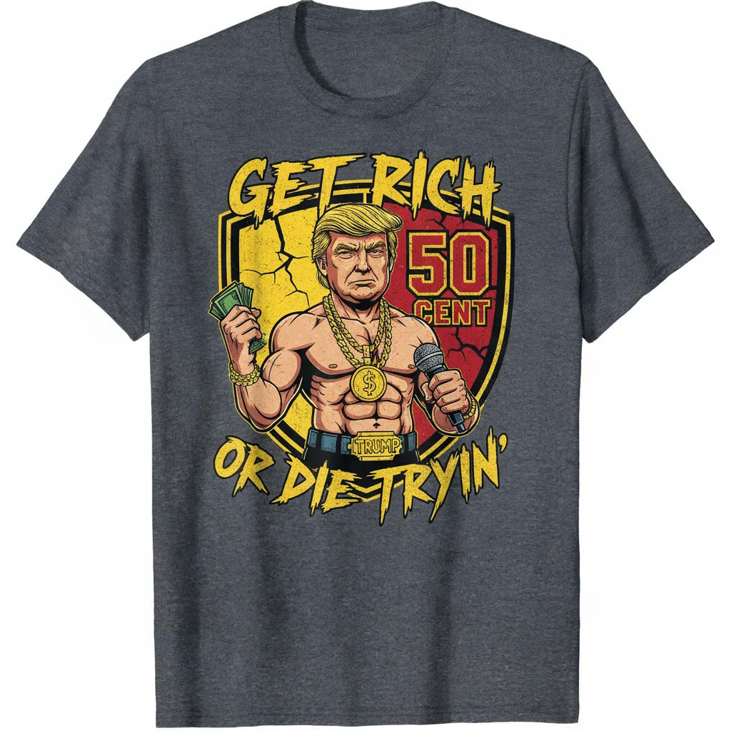 Trump 50 Cent Get Rich or Die Tryin' Graphic Tee