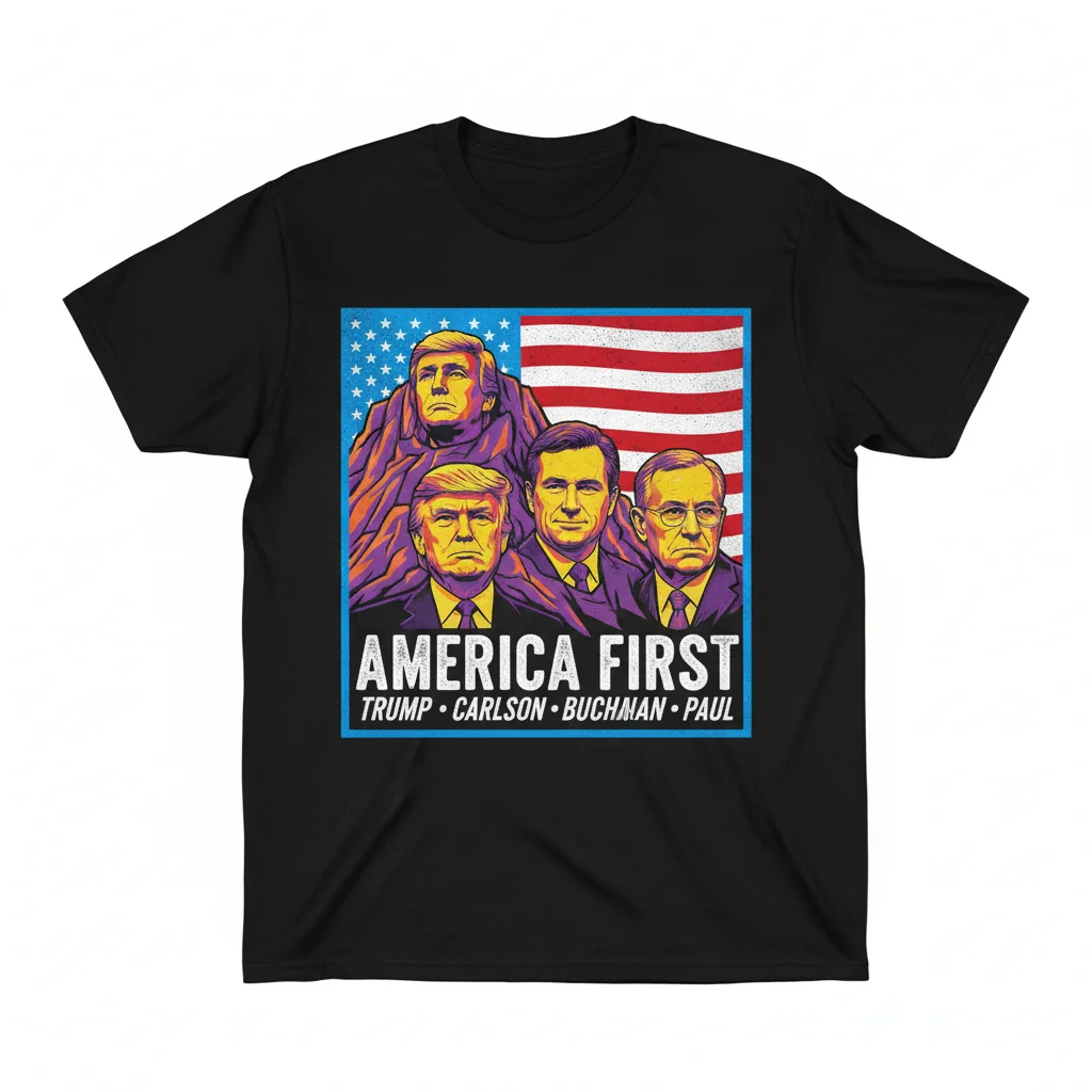 Trump Carlson Buchanan Paul American First Populist Shirt