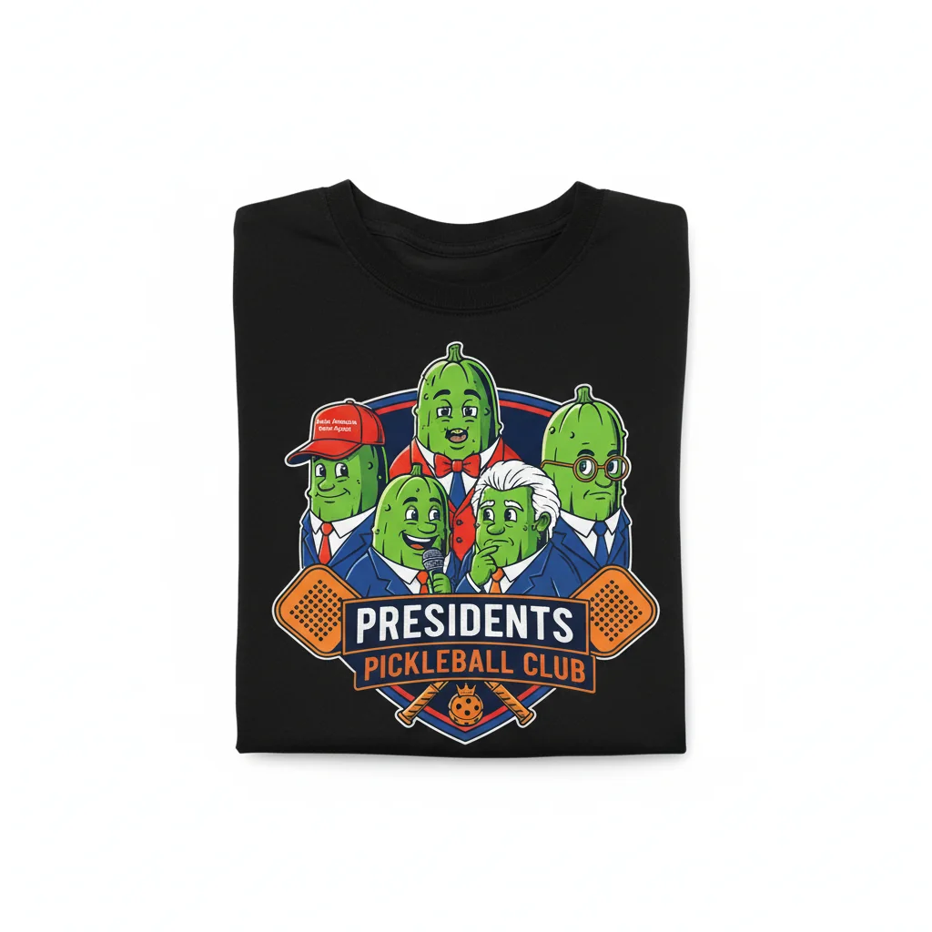 Trump Carlson Buchanan Paul Presidents Pickle T-Shirt – Political Humor Tee