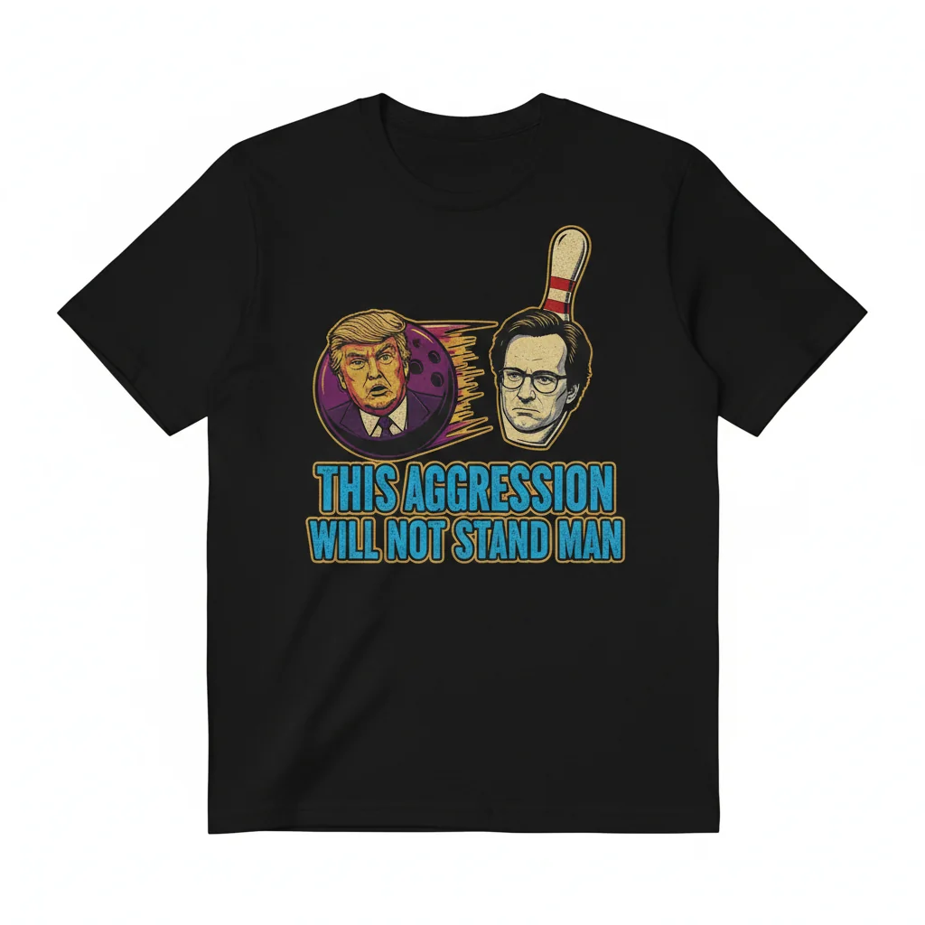 This Aggression Will Not Stand Man Shirt | Trump Lebowski Bowling Tee