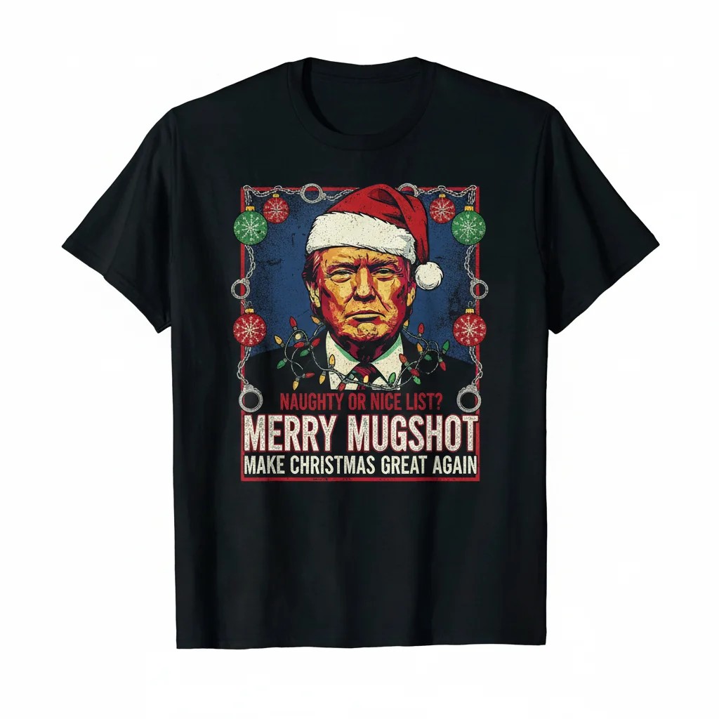 Trump Mugshot: Make Christmas Great Again Tee