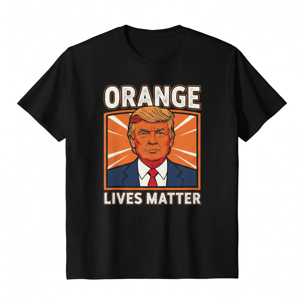 Trump Orange Lives Matter T-Shirt - Premium Cotton, Retail Fit