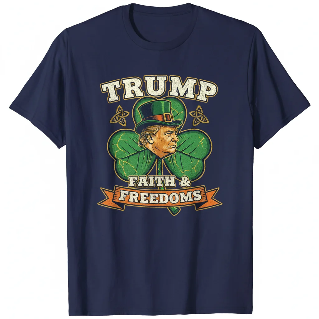 Trump Shamrock Faith Tee: St. Patrick's Day Edition