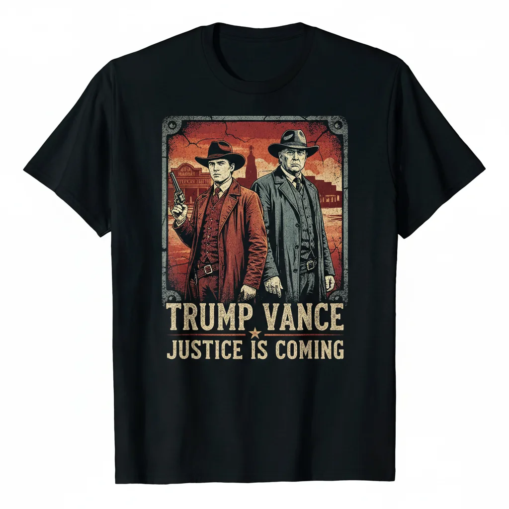 Trump Vance Justice Tee: Tombstone Vibe