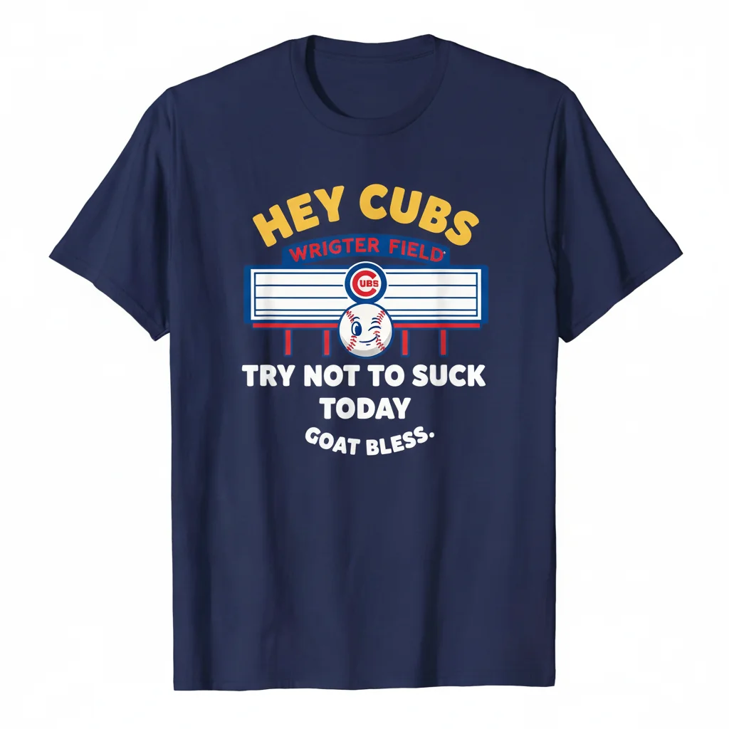 Chicago Cubs 'Try Not to Suck' Fan T-Shirt | Premium Cotton Tee