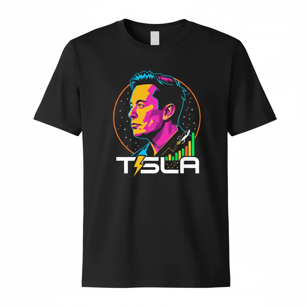 TSLA Elon Musk T-Shirt - Tesla & SpaceX Fan Apparel