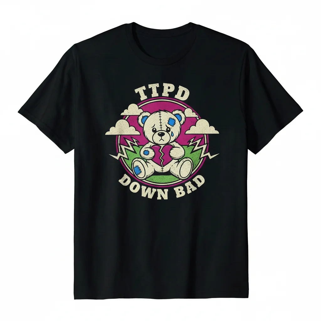 TTPD Down Bad Essential T-Shirt - Comfortable Unisex Tee
