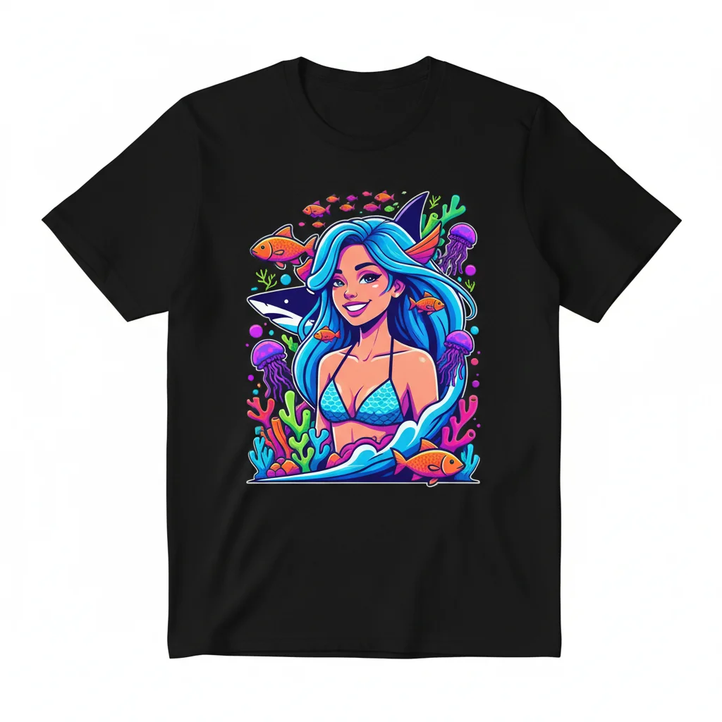 Tubarina (Sea Princesses) Essential T-Shirt: Lasting Comfort, Vibrant Style