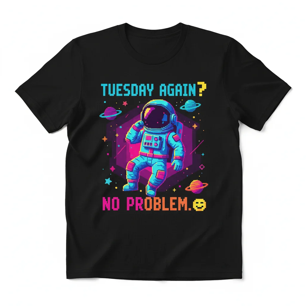 Tuesday Again? No Problem. Meme. Premium Essential T-Shirt – Fade-Resistant & Perfect Fit