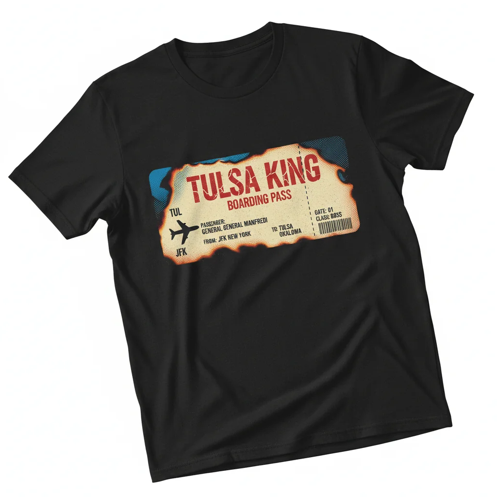 Tulsa King Boarding Pass T-Shirt | TV Show Fan Merch