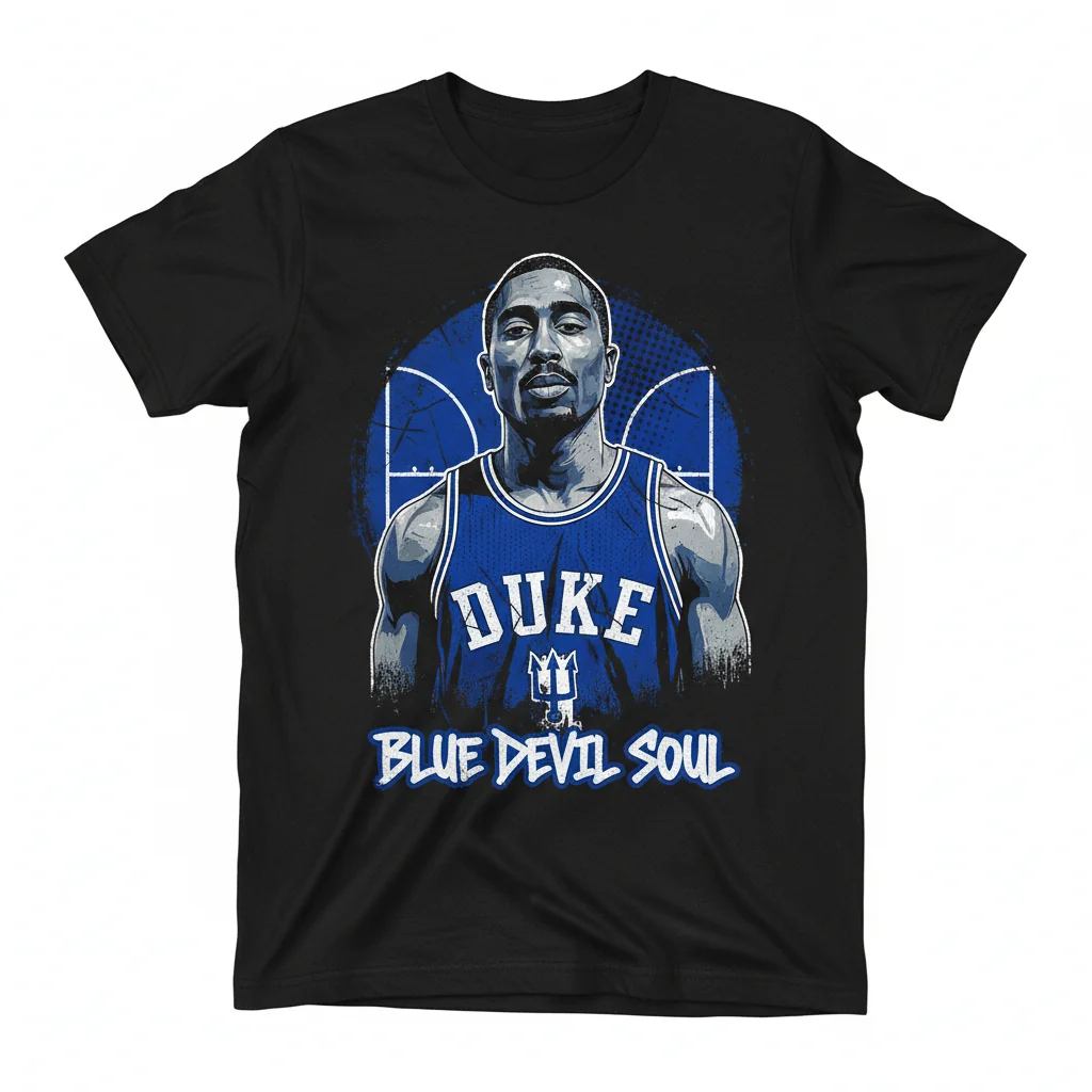 2Pac Duke Blue Devils Jersey Tee