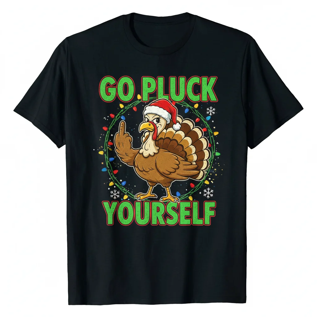 The Plucky Turkey - A Festive Fowl of Freedom & Fun Tee