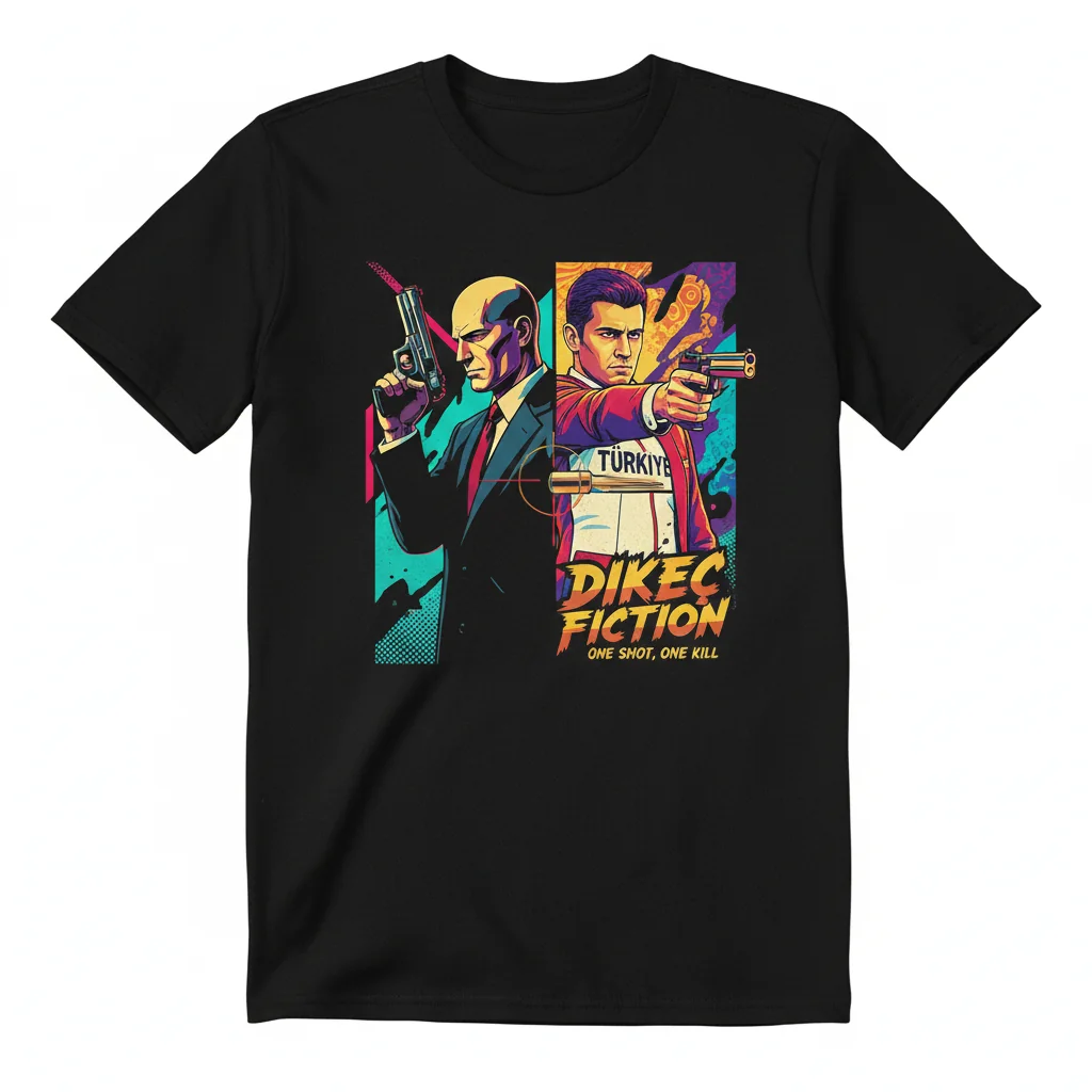 Yusuf Dikec Turkish Shooter Pulp Fiction Inspired T-Shirt
