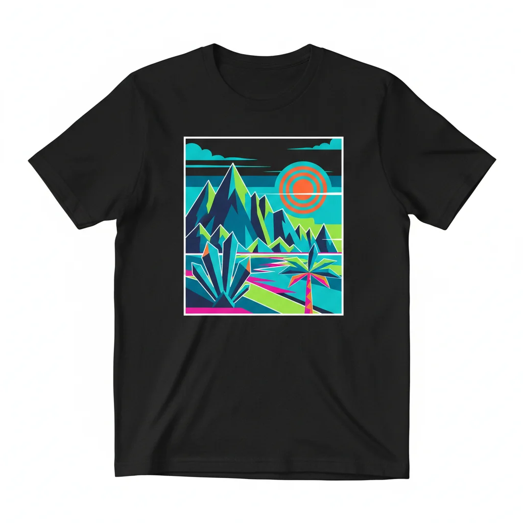 Camiseta Gráfica Color Turquesa Sólido – Durabilidad y Comodidad Garantizadas