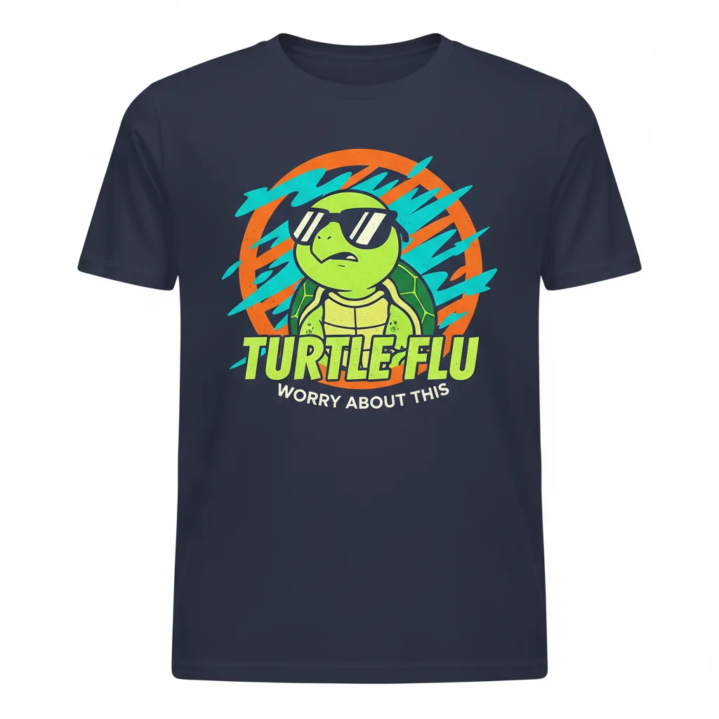 Parks and Recreation Turtle Flu Guy Essential T-Shirt – Premium Comfy Tee