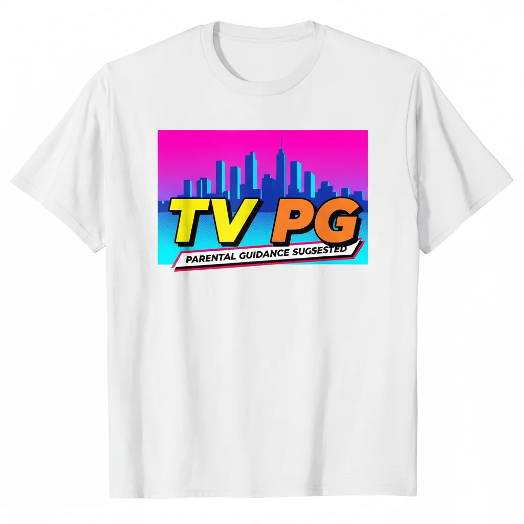 TV PG (United States) White Essential T-Shirt – Classic Comfort & Style