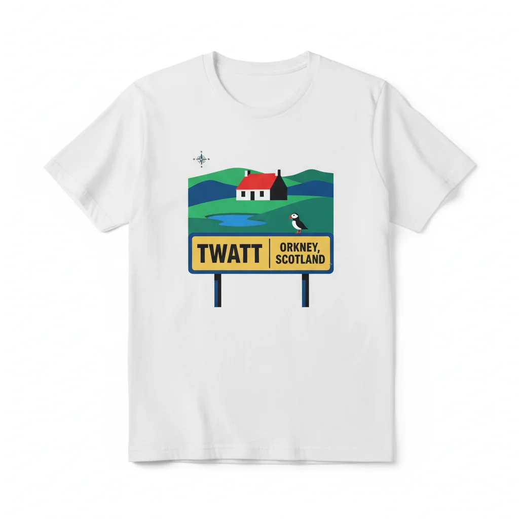 Twatt, Orkney Landmark T-Shirt - Ultra Soft & Unisex Fit