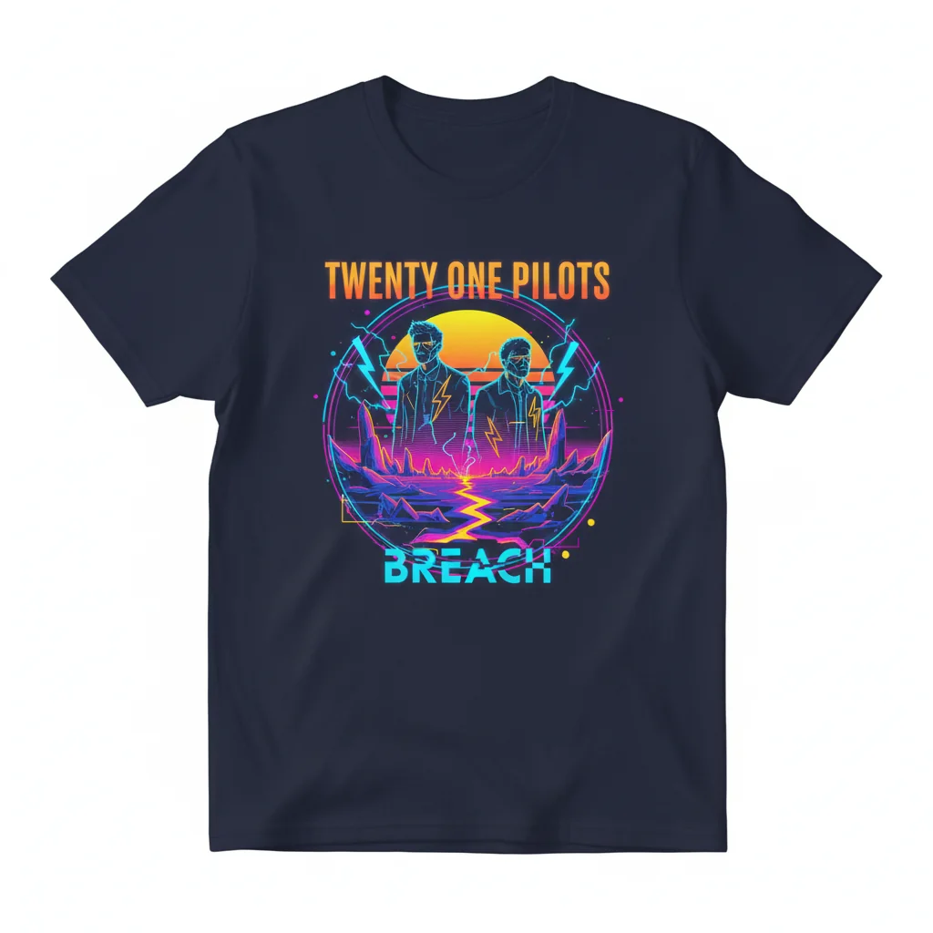 Twenty One Pilots 'Breach' Album Art Premium Tee