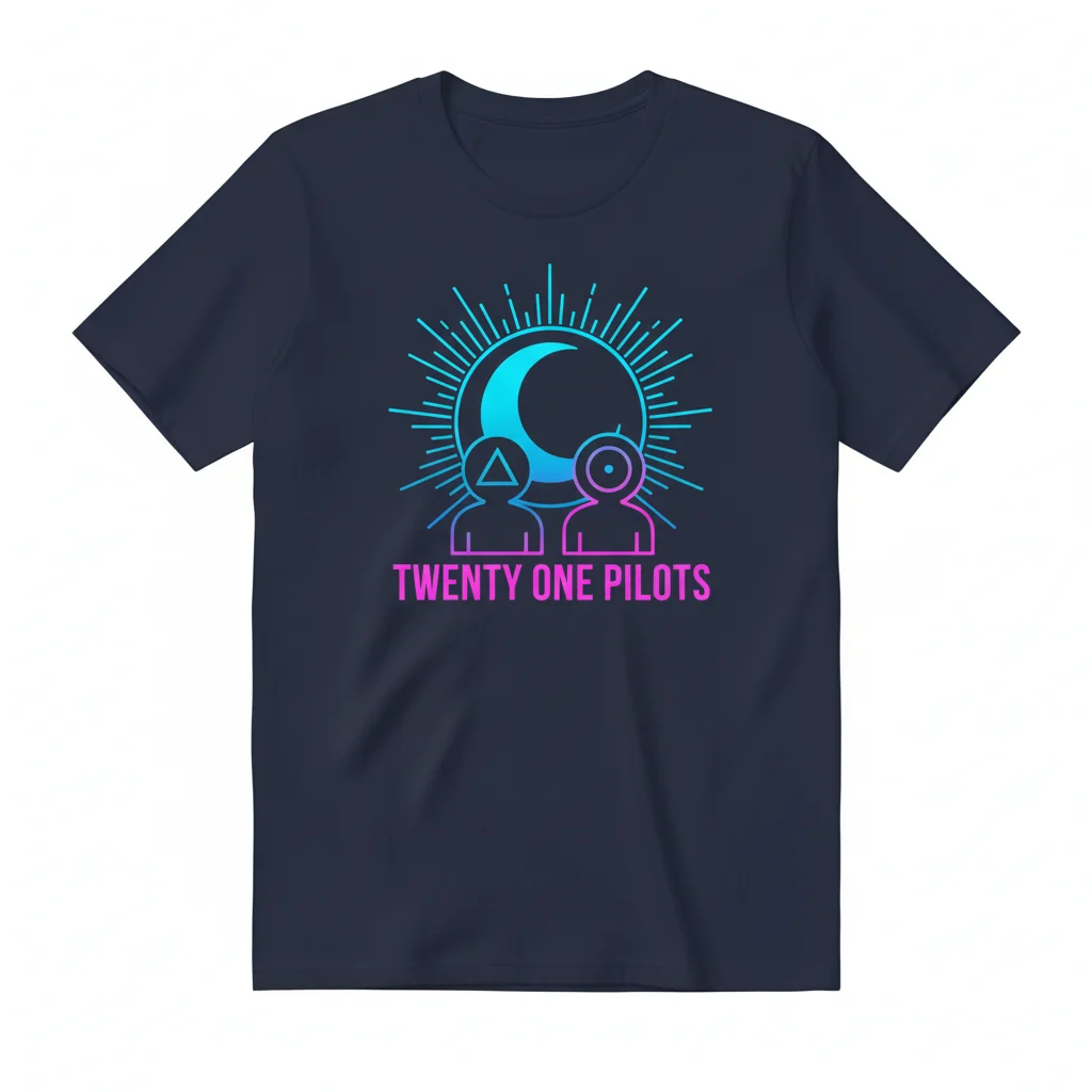 Twenty One Pilots Moonlight Shirt - Official TOP Band Merch Tee