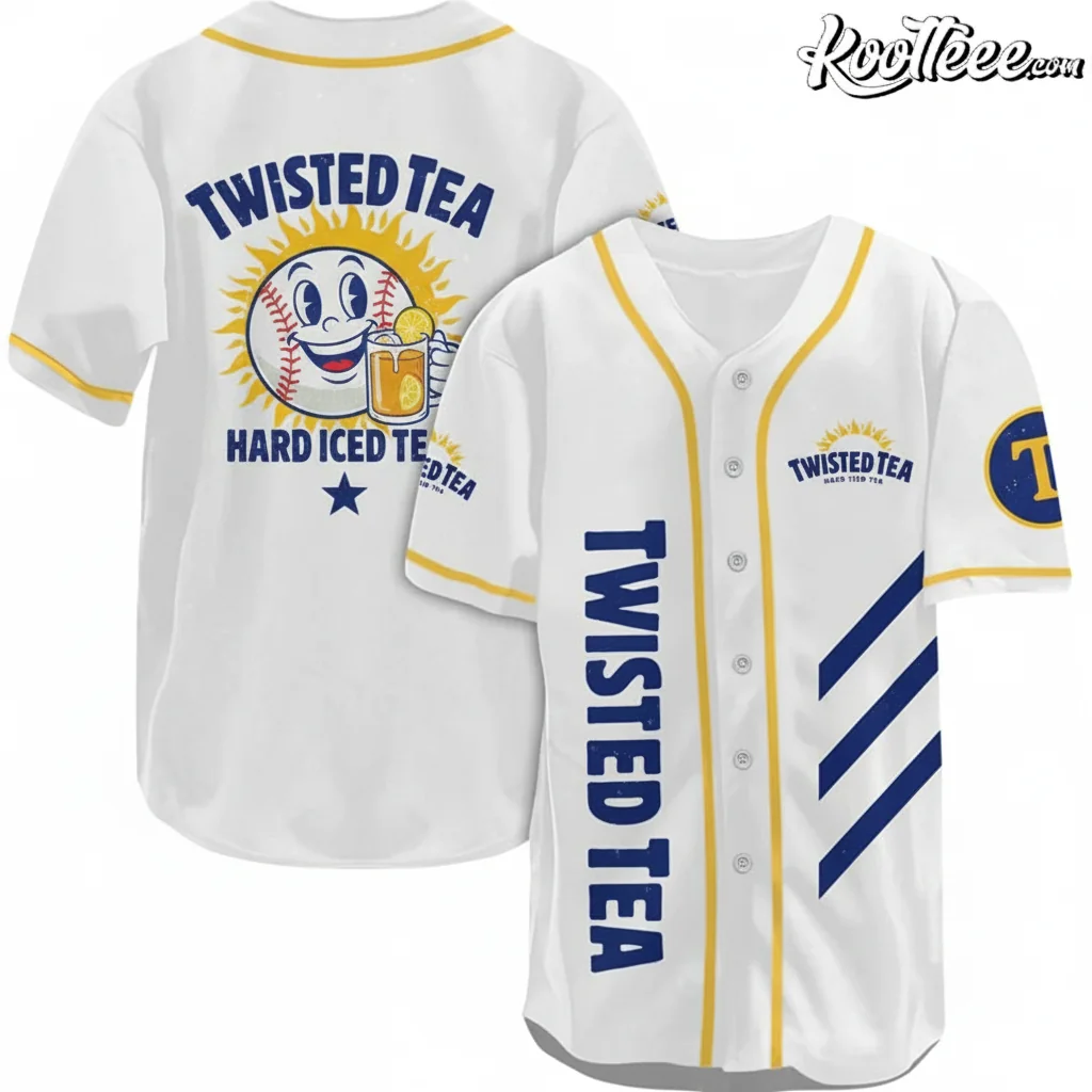 Twisted Tea Hard Iced Tea Baseball Jersey - Official Fan Apparel