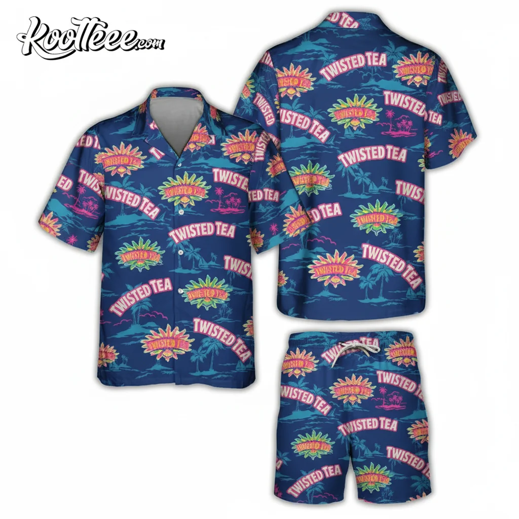 Twisted Tea Hawaiian Shirt & Shorts Set - Ultimate Comfort & Style