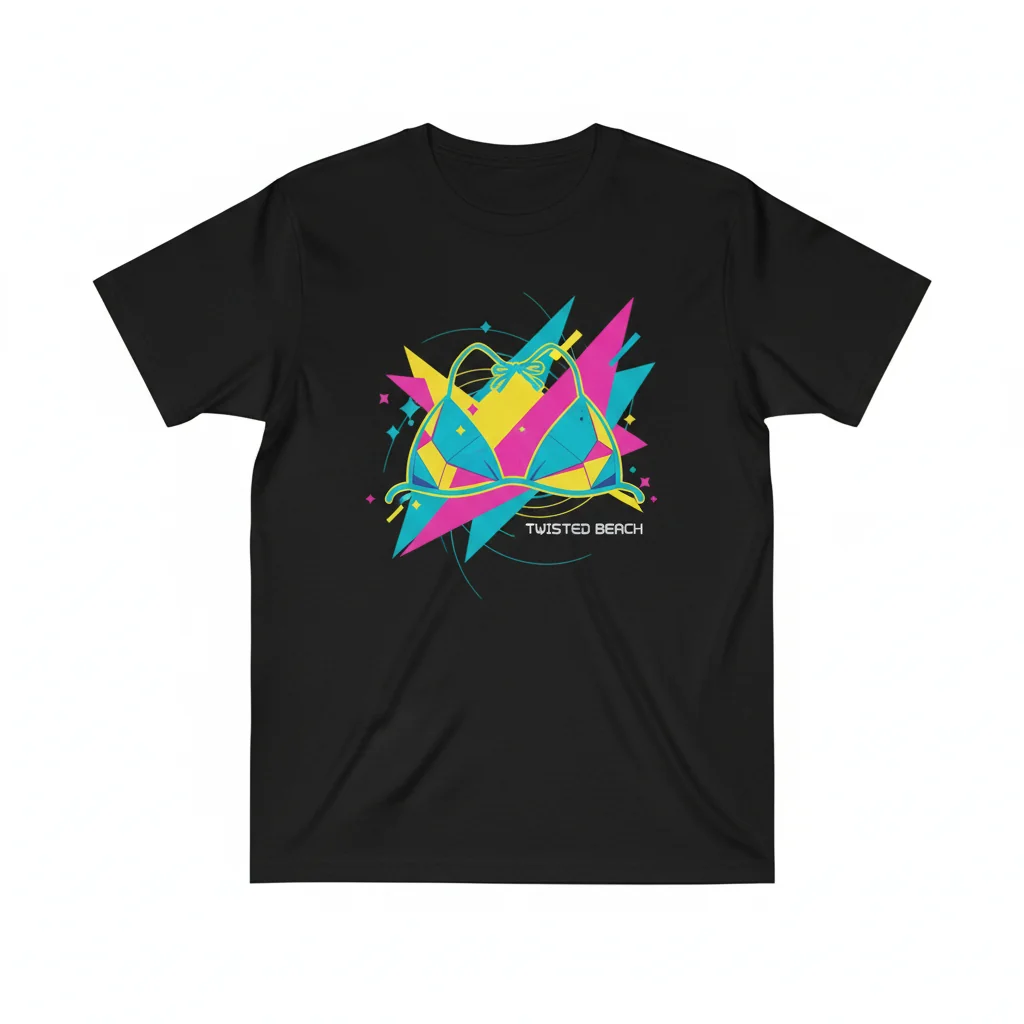 Twisted Tea Triangle Bikini Set Swimsuit - Women's Two-Piece Bathing Suit