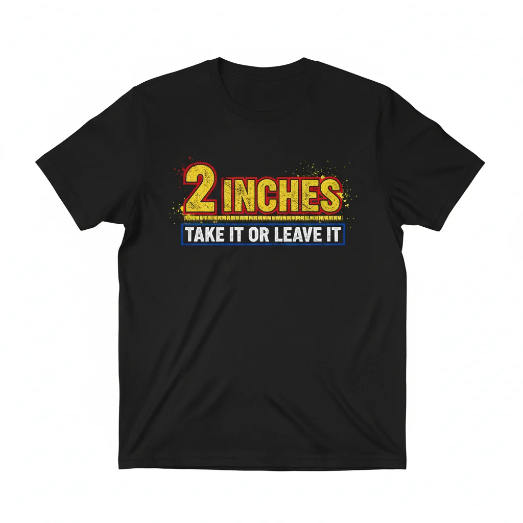 Two Inches: Your Statement, Your Fit, Lasting Comfort T-Shirt
