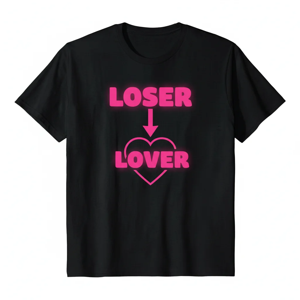 TXT Loser Lover Pink Typography Essential T-Shirt – K-Pop Merch