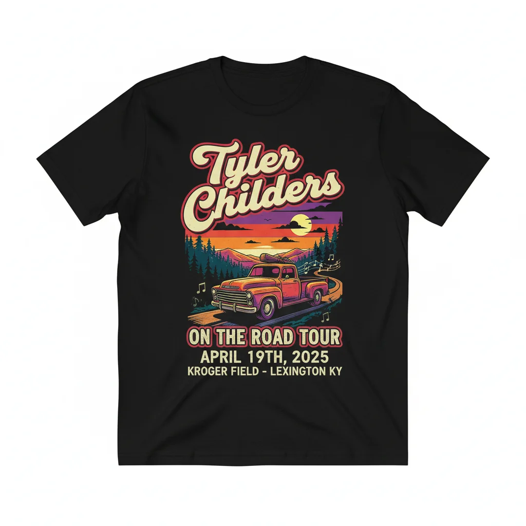 Tyler Childers Kroger Field 2025 Tour Shirt - Lexington KY Concert Tee