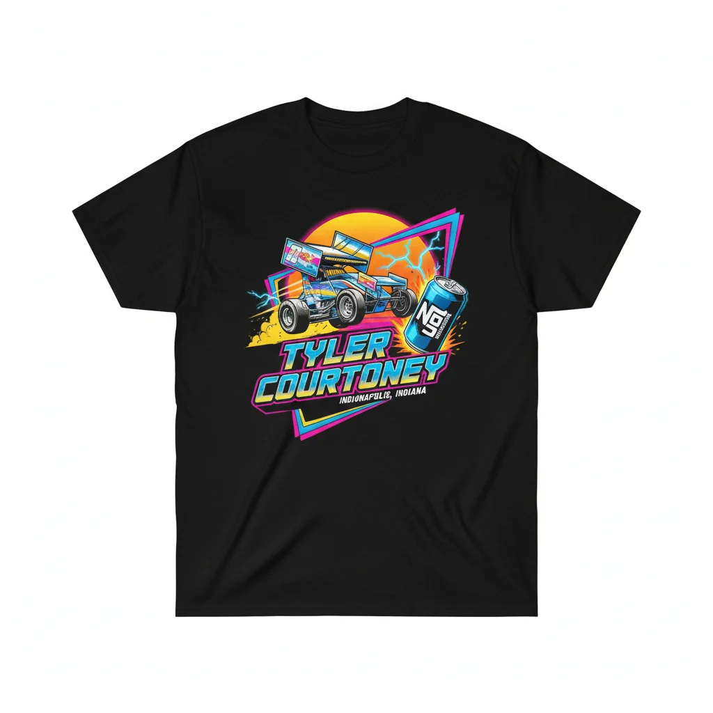 Tyler Courtney Sunshine Indianapolis Indiana NOS Energy Drink Brand T-Shirt