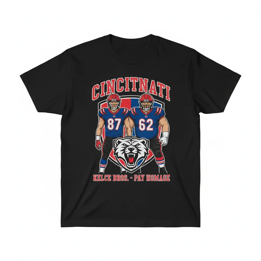 Bearcats Kelce Brothers: A Legacy of Triumph Graphic Tee