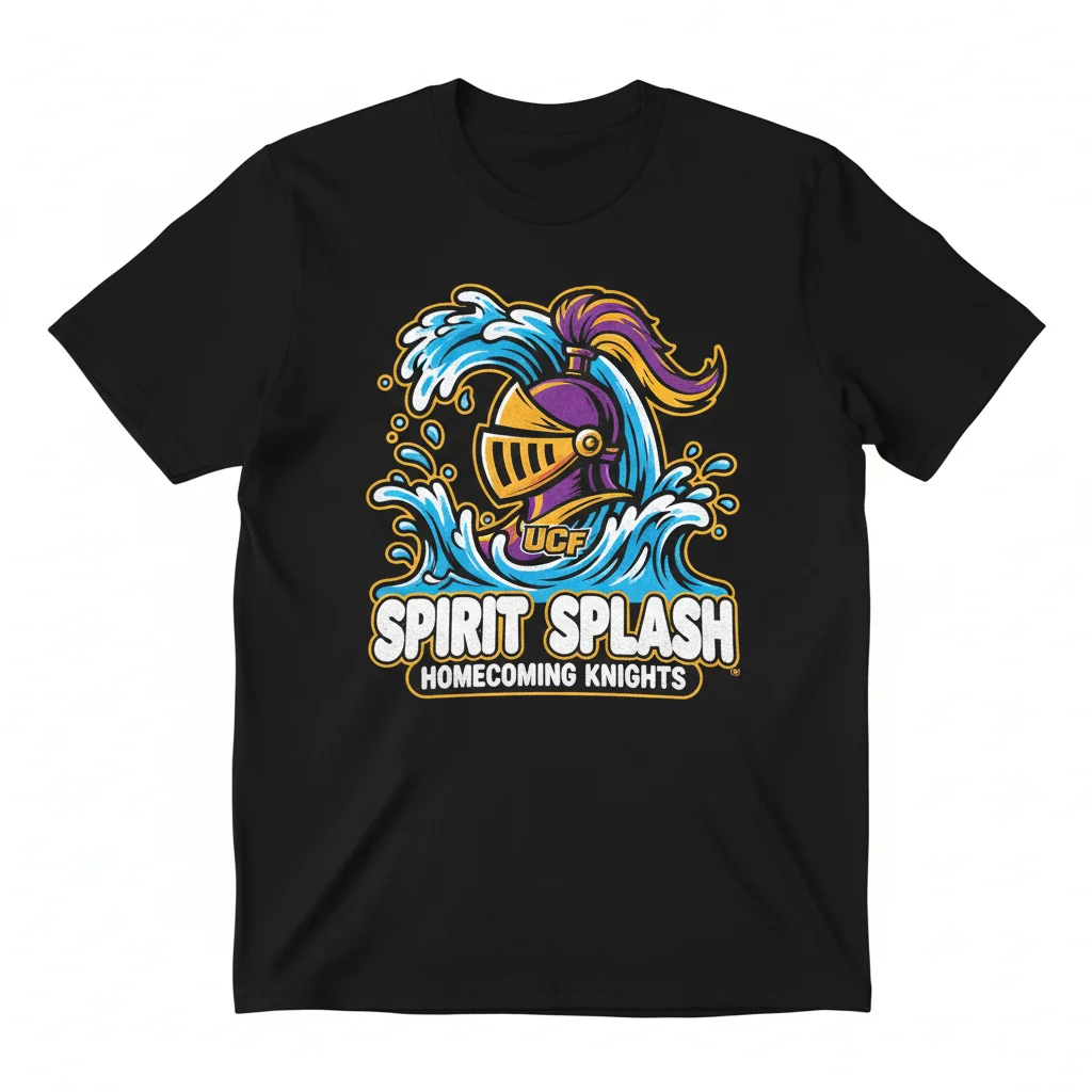 UCF Knights Spirit Splash Homecoming T-Shirt | Official NCAA Apparel