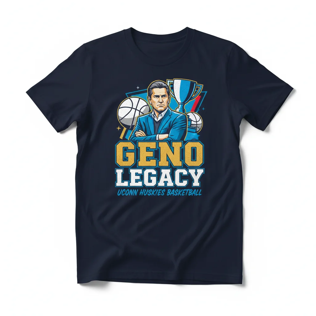 UConn Huskies Geno Auriemma Legendary Coach T-Shirt - Official Fan Apparel