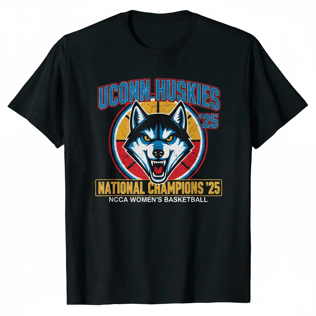 UConn Huskies '25 Champs Street Tee