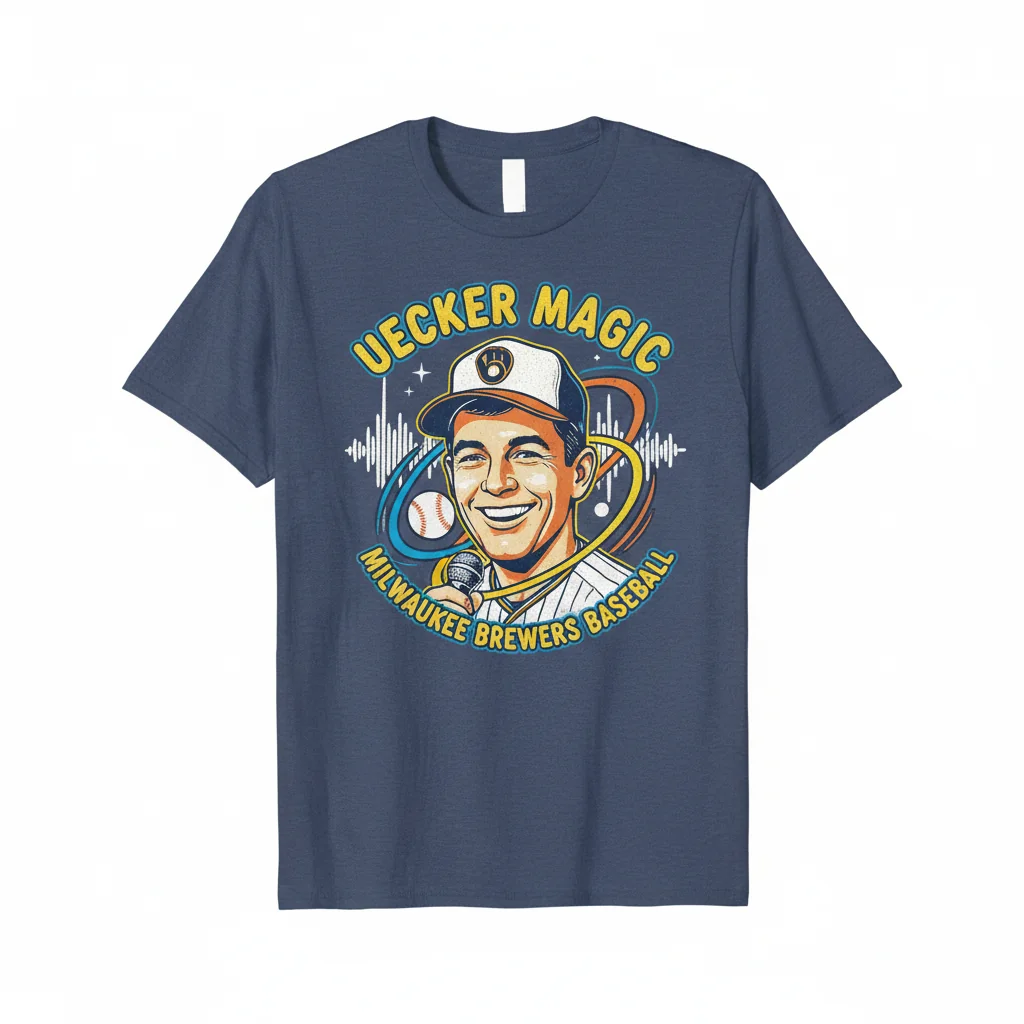 Bob Uecker "Magic" Milwaukee Brewers Baseball T-Shirt