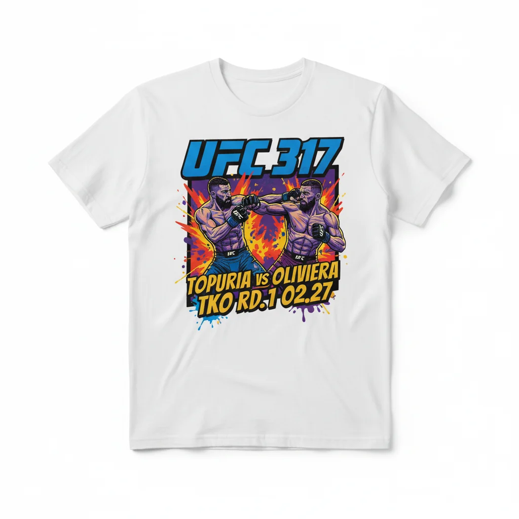 UFC 317: Topuria vs. Oliveira - TKO RD.1 Tee